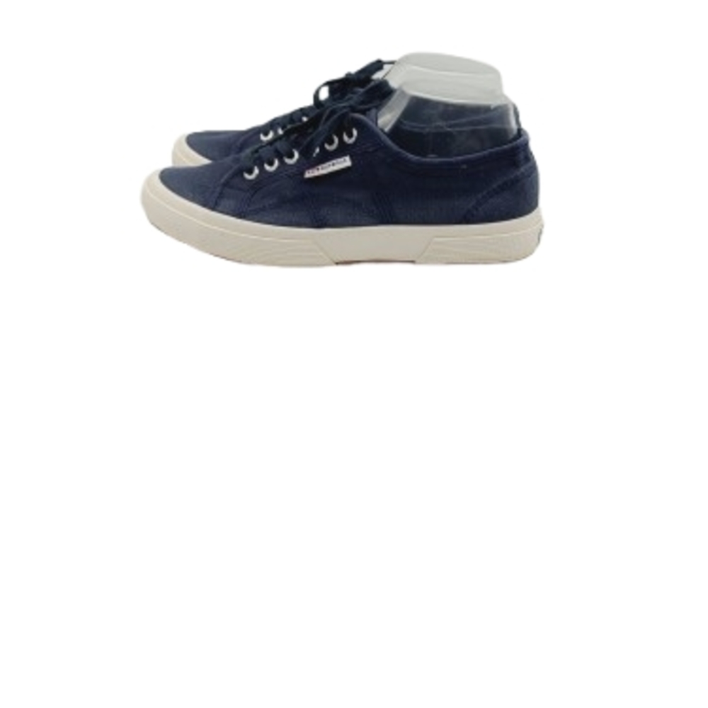 Superga Classic Canvas Sneakers Unisex Navy Blue Women's Size 10 Men's size 8.5 - Picture 6 of 12